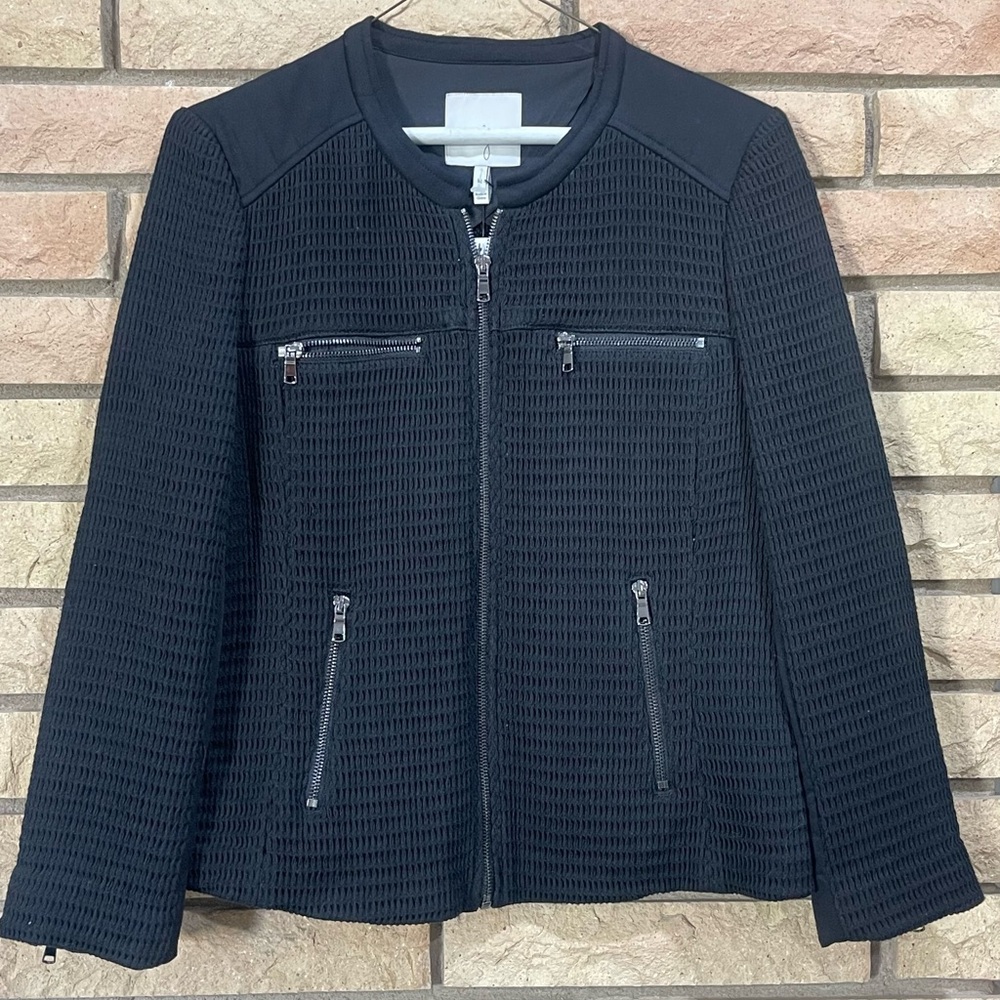 Joie ✨Zip Front Waffle  Knit Jacket✨ Size M ✨Pockets✨ NWT